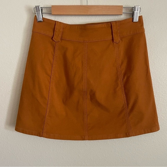 Madewell Garment Dyed Patch Pocket Button Front Skirt Size 0 - Picture 6 of 8